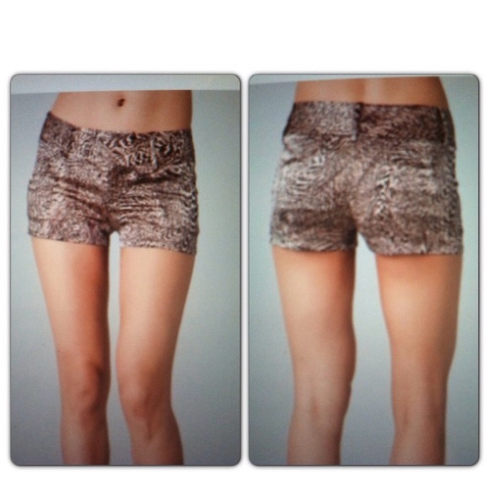 Alice + Olivia Silk Cheetah Shorts